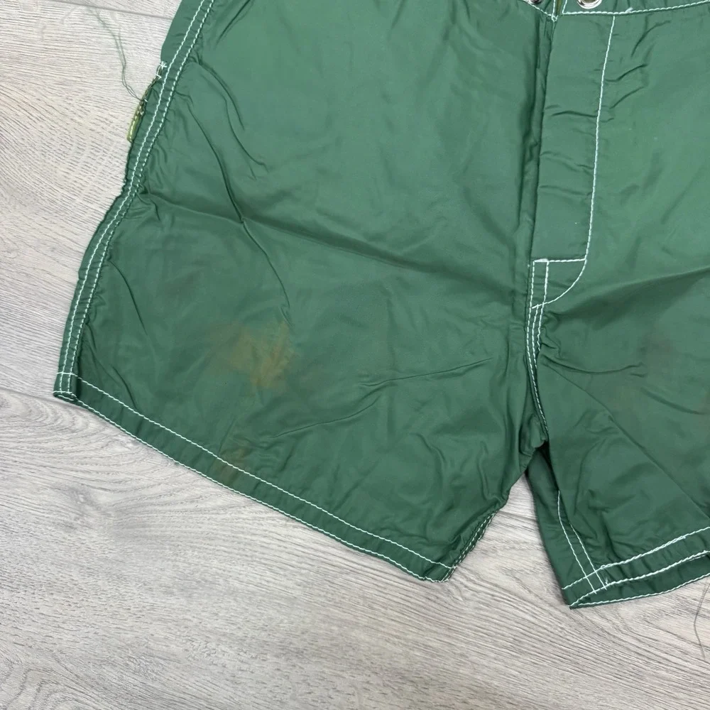 VTG‎ Birdwell Beach Britches Green Swim Trunks Men's Short FLAW Pocket
